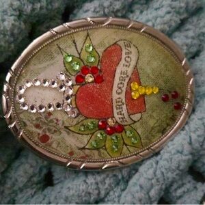 Heart Core Love Belt Buckle